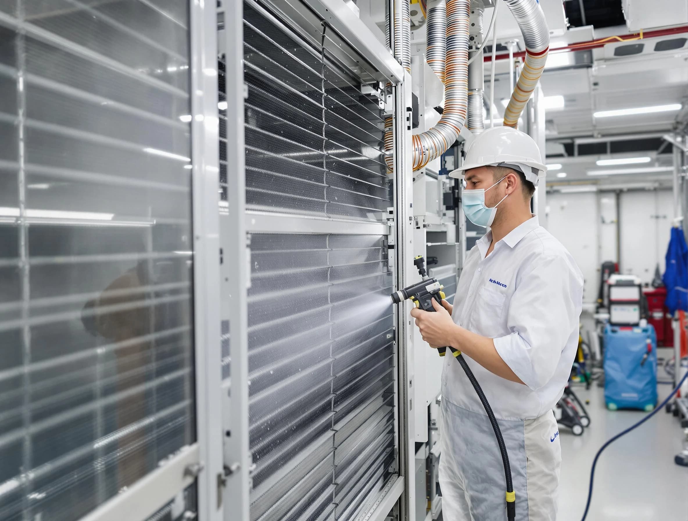 Professional AC coil cleaning by Tewksbury Air Duct Cleaning in Tewksbury