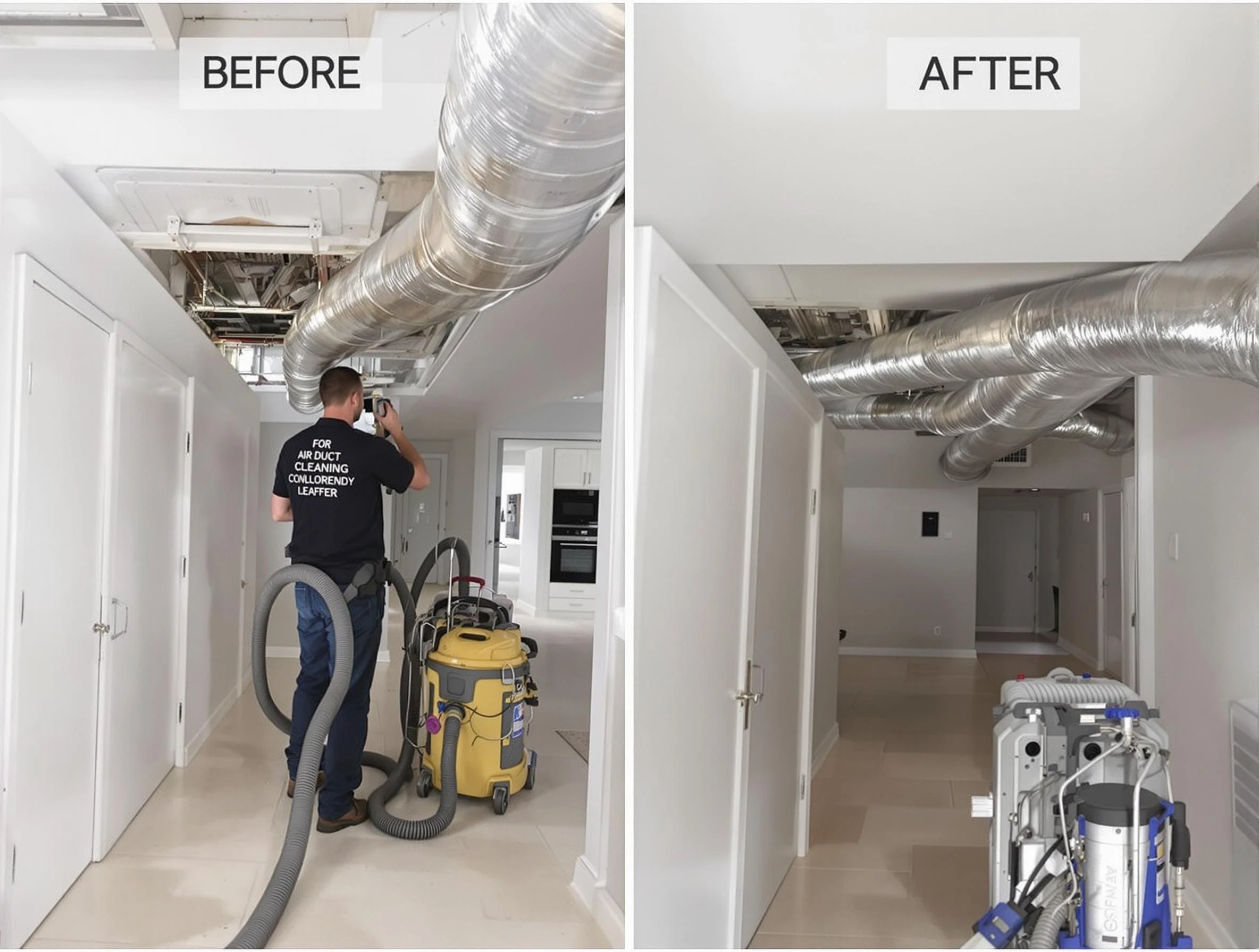 Tewksbury Air Duct Cleaning professional performing thorough air duct cleaning in Tewksbury