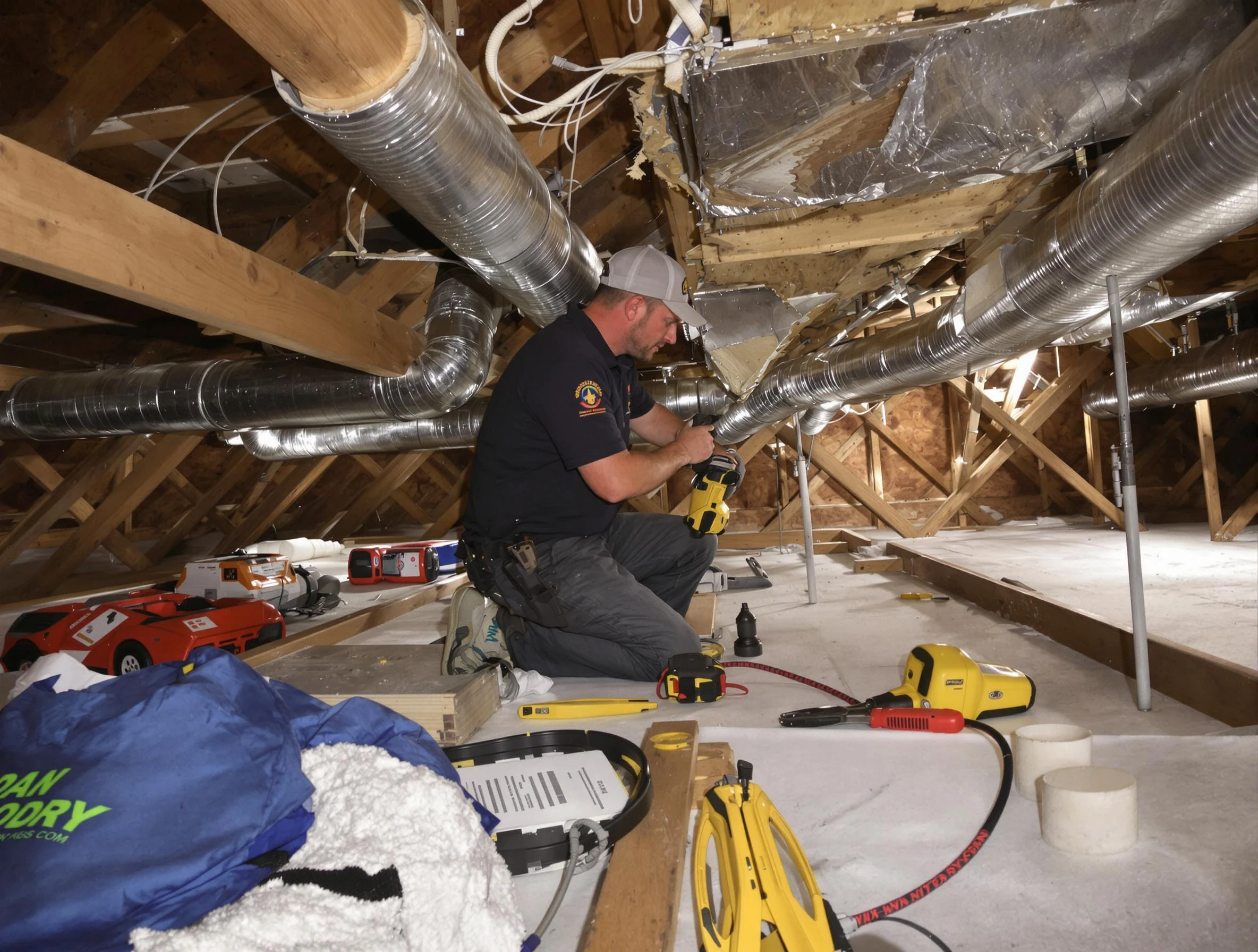 Professional air duct repair by Tewksbury Air Duct Cleaning in Tewksbury